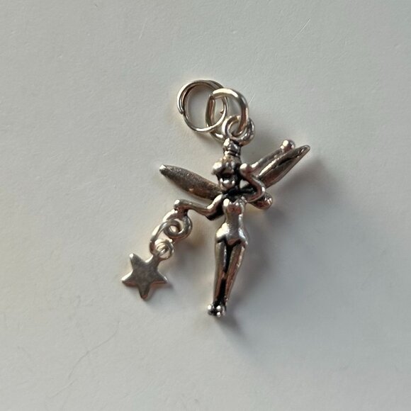 Sterling Silver Disney Tinkerbell Charm - Picture 1 of 4